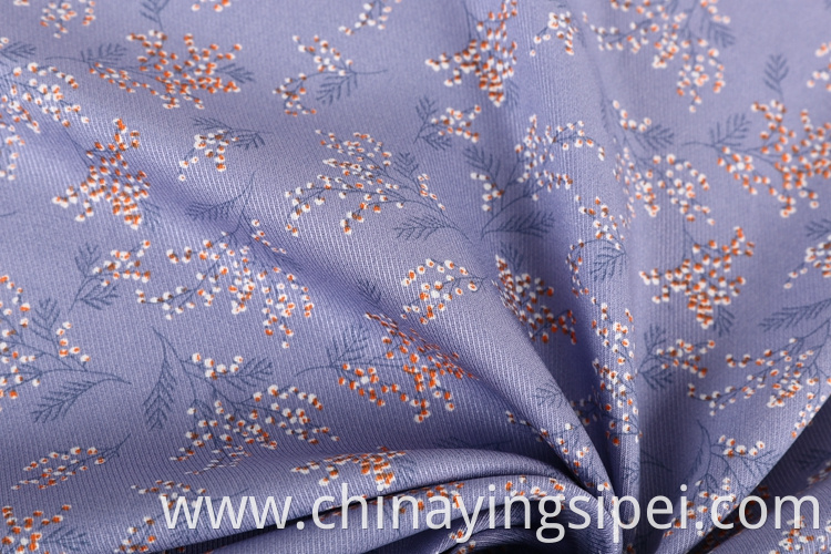 Factory price woven textile twill viscose floral rayon fabric for clothing